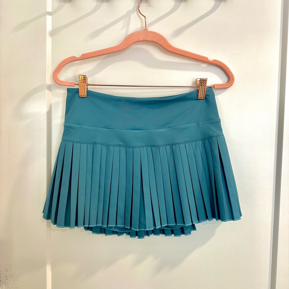Teal Pleated Women's Skort